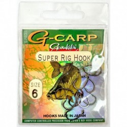 Haczyk Gamakatsu G-Carp Super Rig Hook nr 6, 10szt